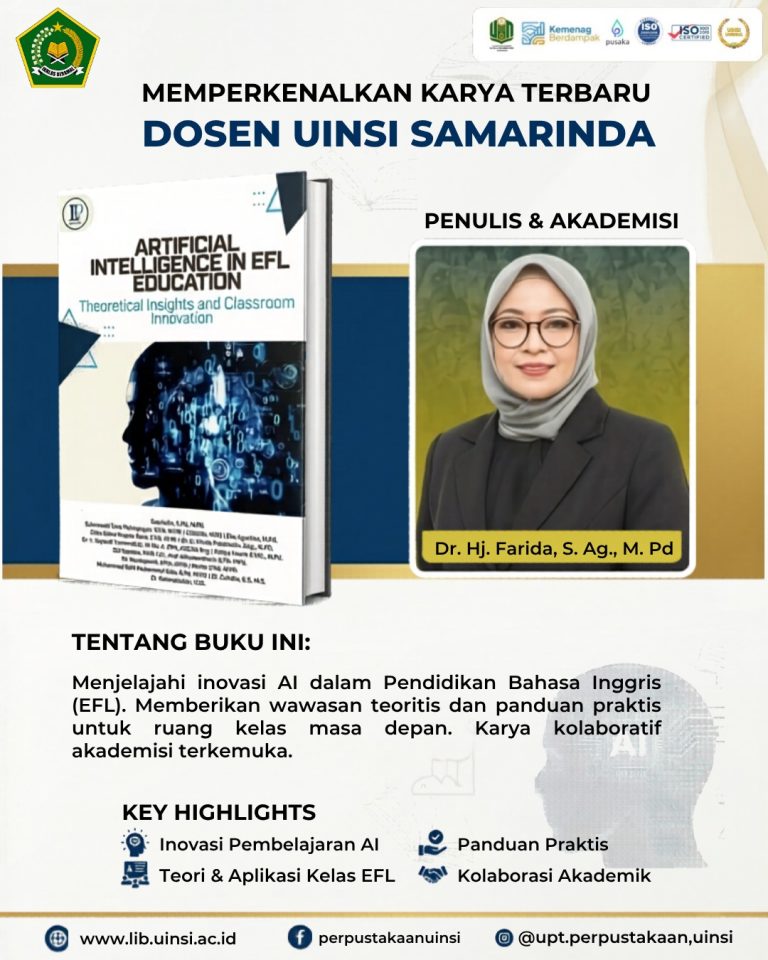 Dosen UIN Sumbangkan Salah Satu Buku Karya Terbaiknya untuk Perpustakaan UINSI Samarinda